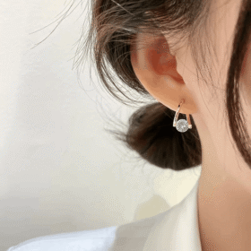 Lucia | Geometric Zircon Earrings