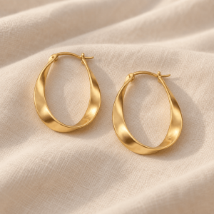 Suzane | Glazed Mobius Loop Earrings